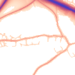Daytime road noise heatmap for SP11 7LY