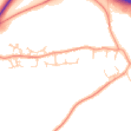 Daytime road noise heatmap for SP11 7LZ