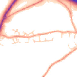 Daytime road noise heatmap for SP11 7NB