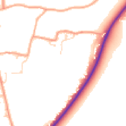 Daytime road noise heatmap for SP11 7NN