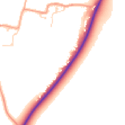 Daytime road noise heatmap for SP11 7NU