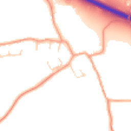 Daytime road noise heatmap for SP11 7PY