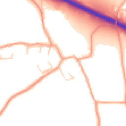 Daytime road noise heatmap for SP11 7QB
