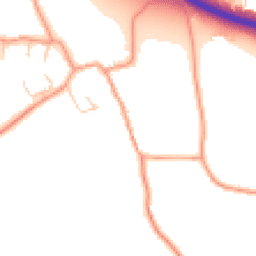 Daytime road noise heatmap for SP11 7QF