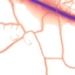 Daytime road noise heatmap for SP11 7QJ