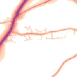Daytime road noise heatmap for SP11 7QN