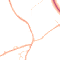 Daytime road noise heatmap for SP11 7QZ