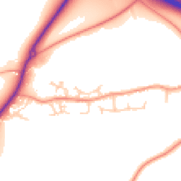 Daytime road noise heatmap for SP11 7SA