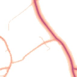 Daytime road noise heatmap for SP11 7SF