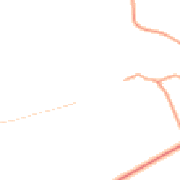 Daytime road noise heatmap for SP11 8BQ