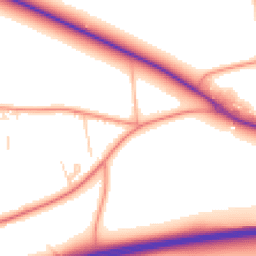 Daytime road noise heatmap for SP11 8DF