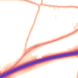Daytime road noise heatmap for SP11 8EA