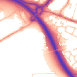 Daytime road noise heatmap for SP11 8HD