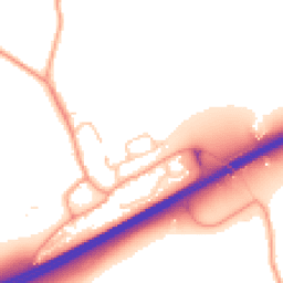 Daytime road noise heatmap for SP11 8LS