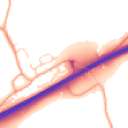 Daytime road noise heatmap for SP11 8LY