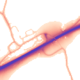 Daytime road noise heatmap for SP11 8NA