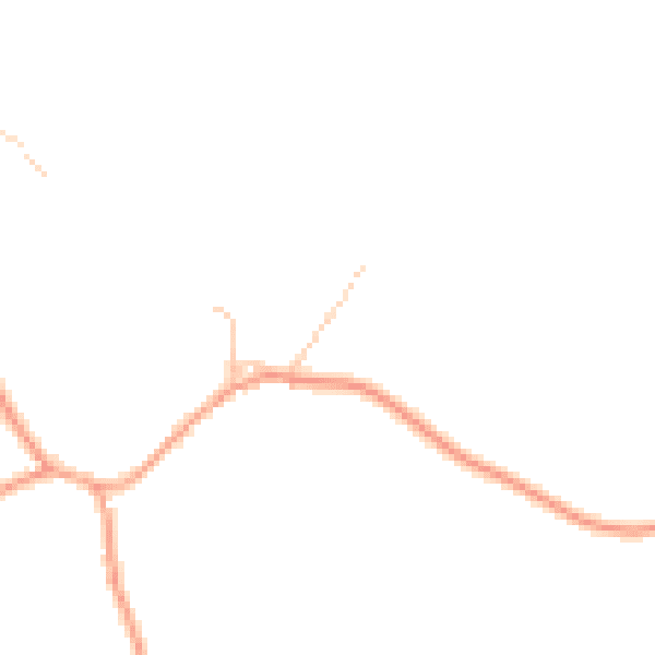 Daytime road noise heatmap for SP11 9ED