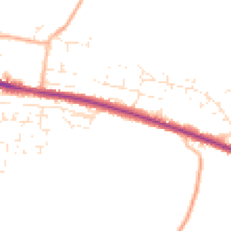 Daytime road noise heatmap for SP11 9NA