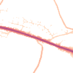 Daytime road noise heatmap for SP11 9NG