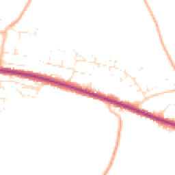 Daytime road noise heatmap for SP11 9NU