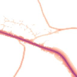 Daytime road noise heatmap for SP11 9PG