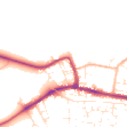 Daytime road noise heatmap for SP11 9QB