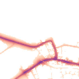 Daytime road noise heatmap for SP11 9QL