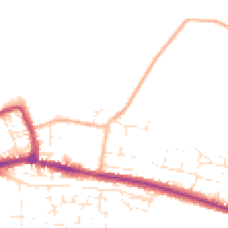 Daytime road noise heatmap for SP11 9QZ