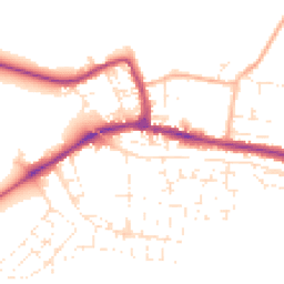 Daytime road noise heatmap for SP11 9SB