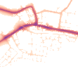 Daytime road noise heatmap for SP11 9SF