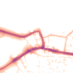 Daytime road noise heatmap for SP11 9TL