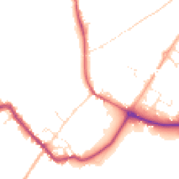 Daytime road noise heatmap for SP2 0AJ