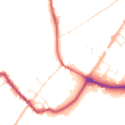 Daytime road noise heatmap for SP2 0AL