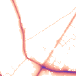 Daytime road noise heatmap for SP2 0AN