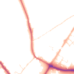 Daytime road noise heatmap for SP2 0AP