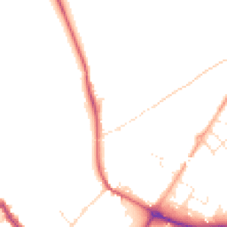 Daytime road noise heatmap for SP2 0AW