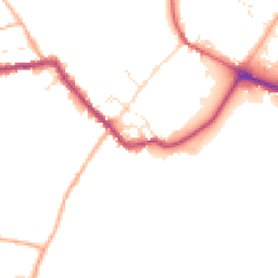 Daytime road noise heatmap for SP2 0BA