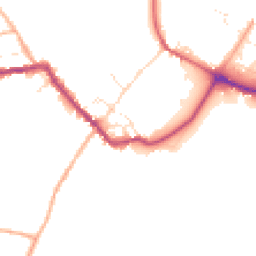 Daytime road noise heatmap for SP2 0BE