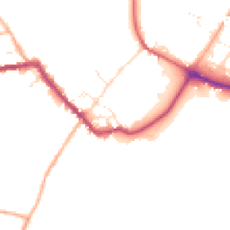 Daytime road noise heatmap for SP2 0BG