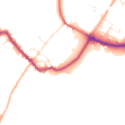 Daytime road noise heatmap for SP2 0BH