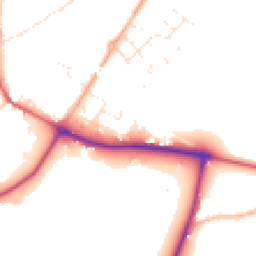 Daytime road noise heatmap for SP2 0BL