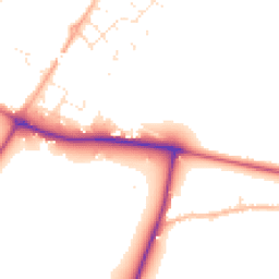 Daytime road noise heatmap for SP2 0BN