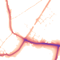 Daytime road noise heatmap for SP2 0BP