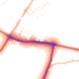 Daytime road noise heatmap for SP2 0BW