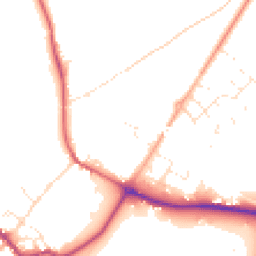 Daytime road noise heatmap for SP2 0BX