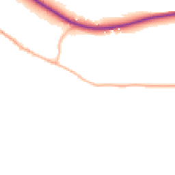 Daytime road noise heatmap for SP2 0EW