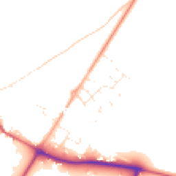 Daytime road noise heatmap for SP2 0FJ