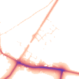 Daytime road noise heatmap for SP2 0FQ