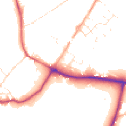 Daytime road noise heatmap for SP2 0FU