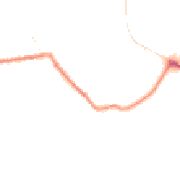 Night-time road noise heatmap for SP2 0HA
